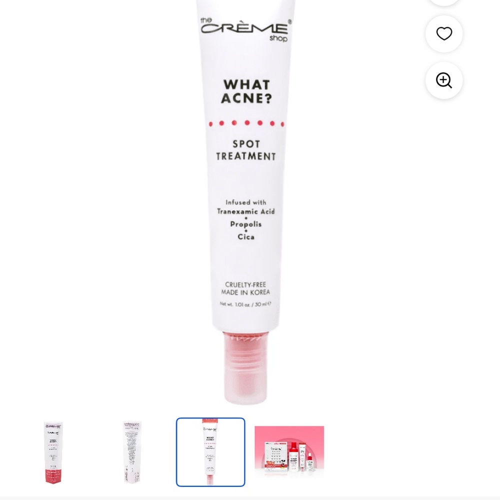 The Crème Shop White and Pink Acne Spot Treatment